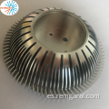 disipador de aluminio extruido de CNC con ventilador